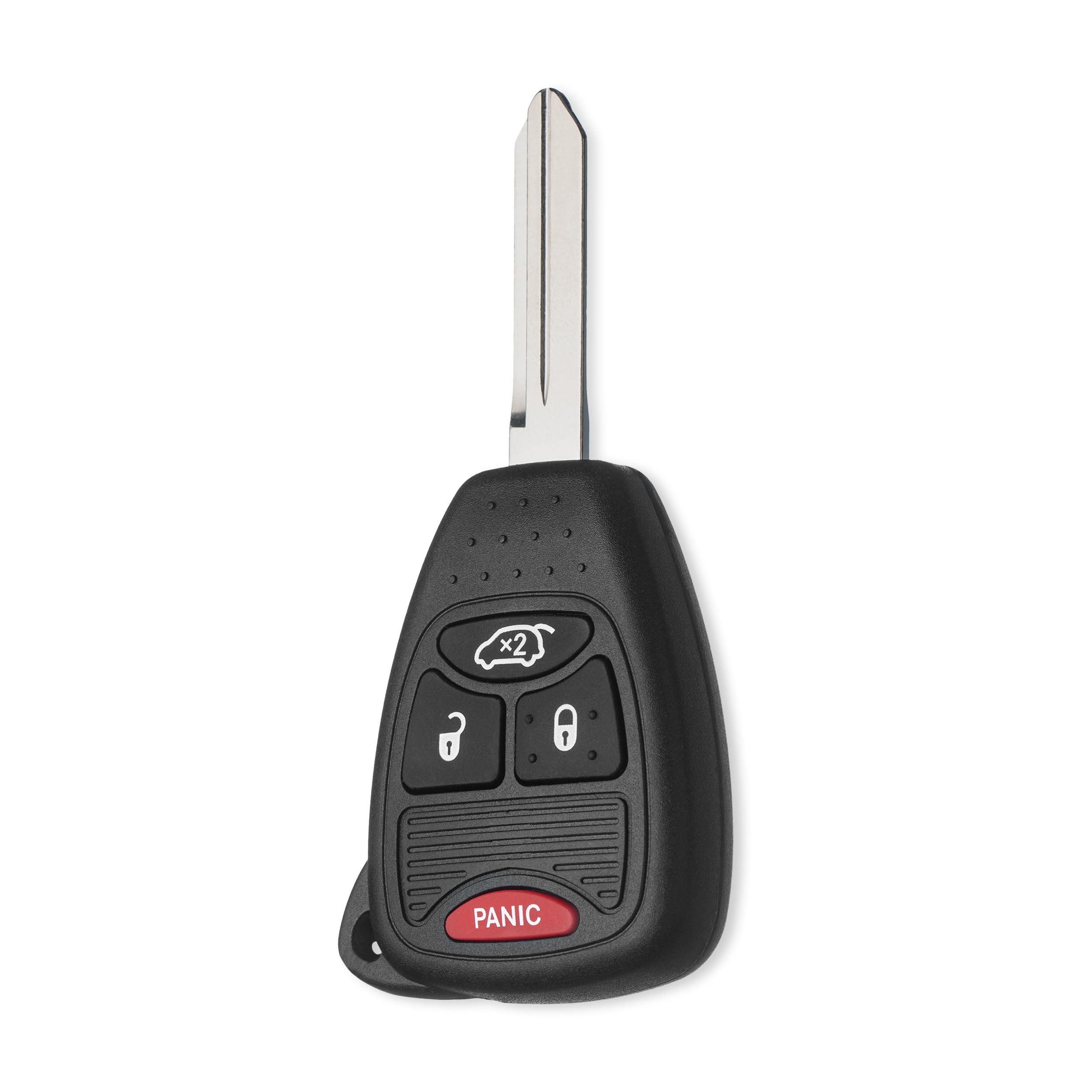 FOBTEK Keyless Entry Remote Head Key Fob for Jeep Liberty Chrysler Pacifica Dodge Caravan Replacement for M3N5WY72XX, 04589053AC (for ID46, 4-Button)